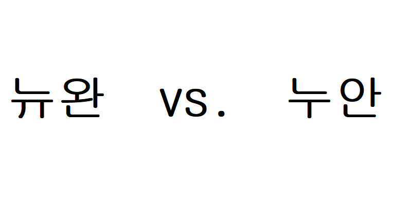 뉴완 vs 누안