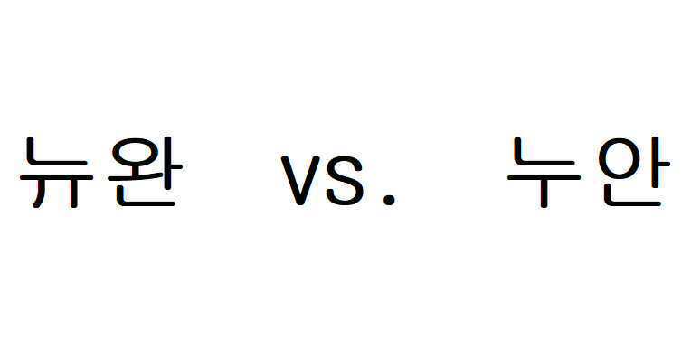 뉴완 vs 누안